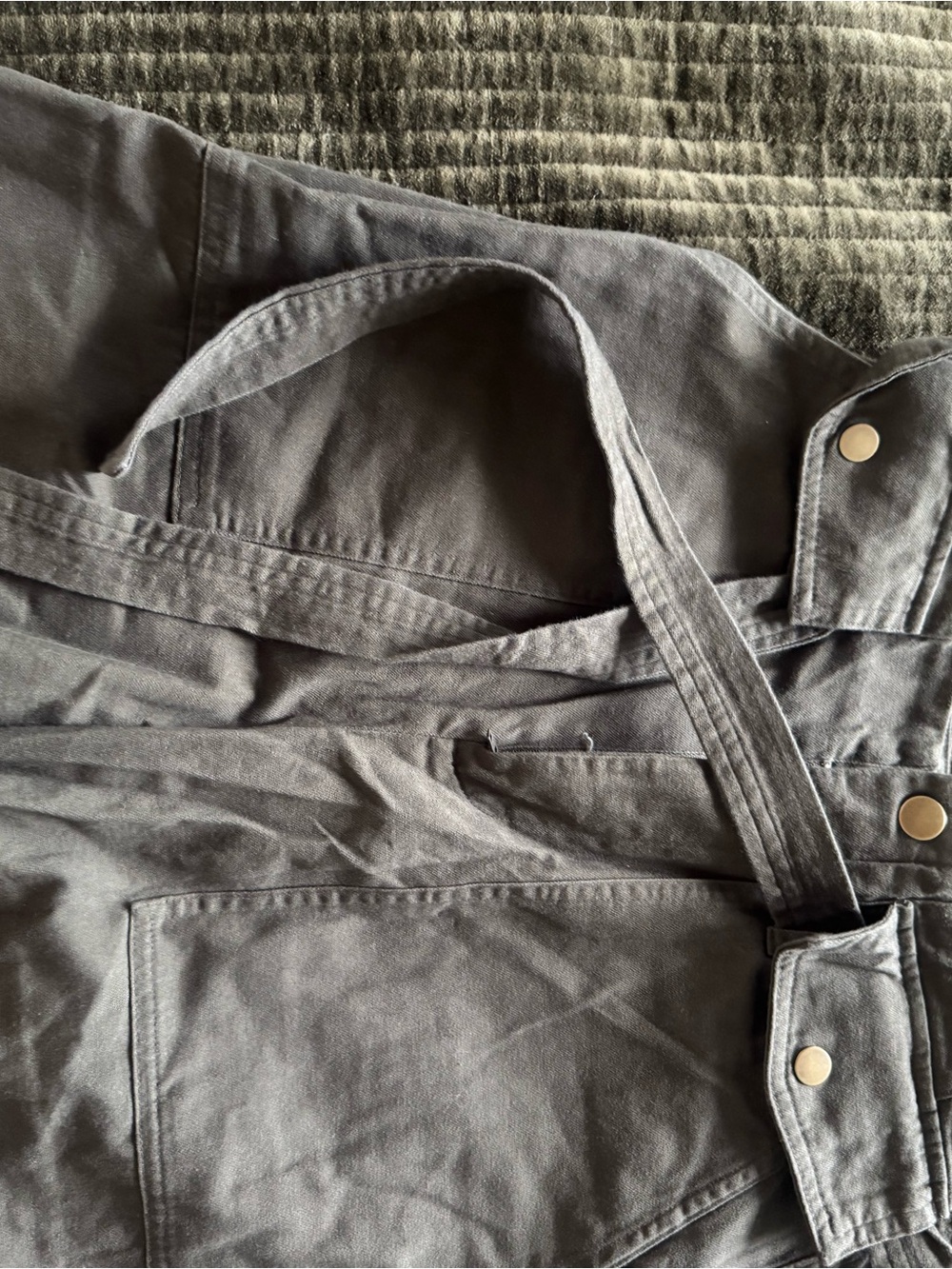 Banana Republic High Waist Shorts in Charcoal Gray